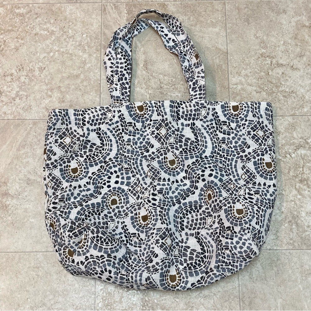 Rock Flower Paper 100% Jute Canvas Tote Bag